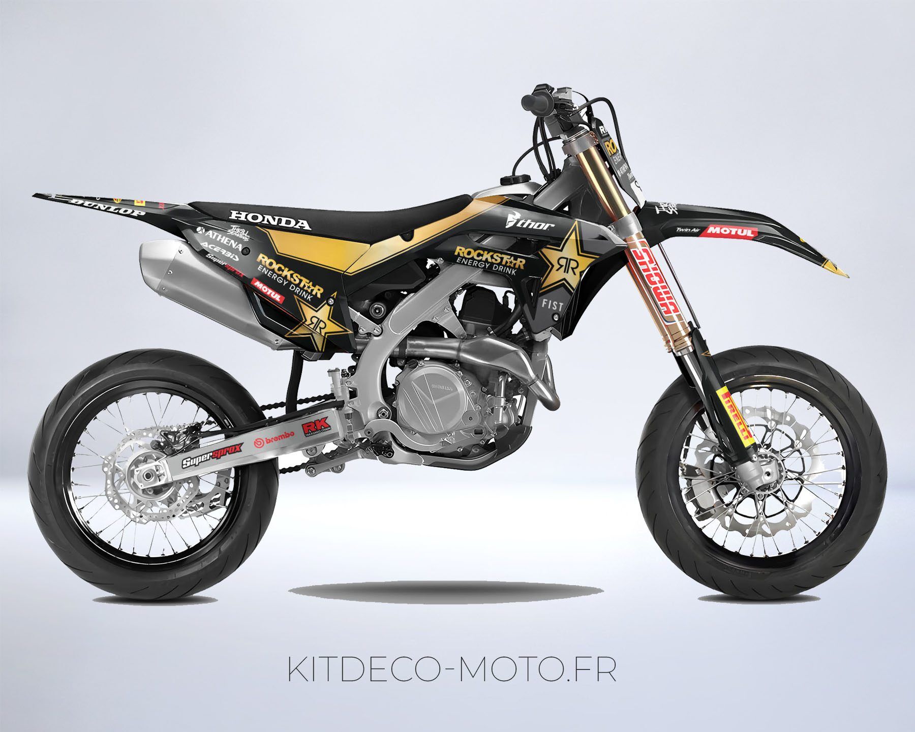 Kit déco Honda 250 CRF 2022 2024 Rockstar Or Boutique Kit Déco Moto