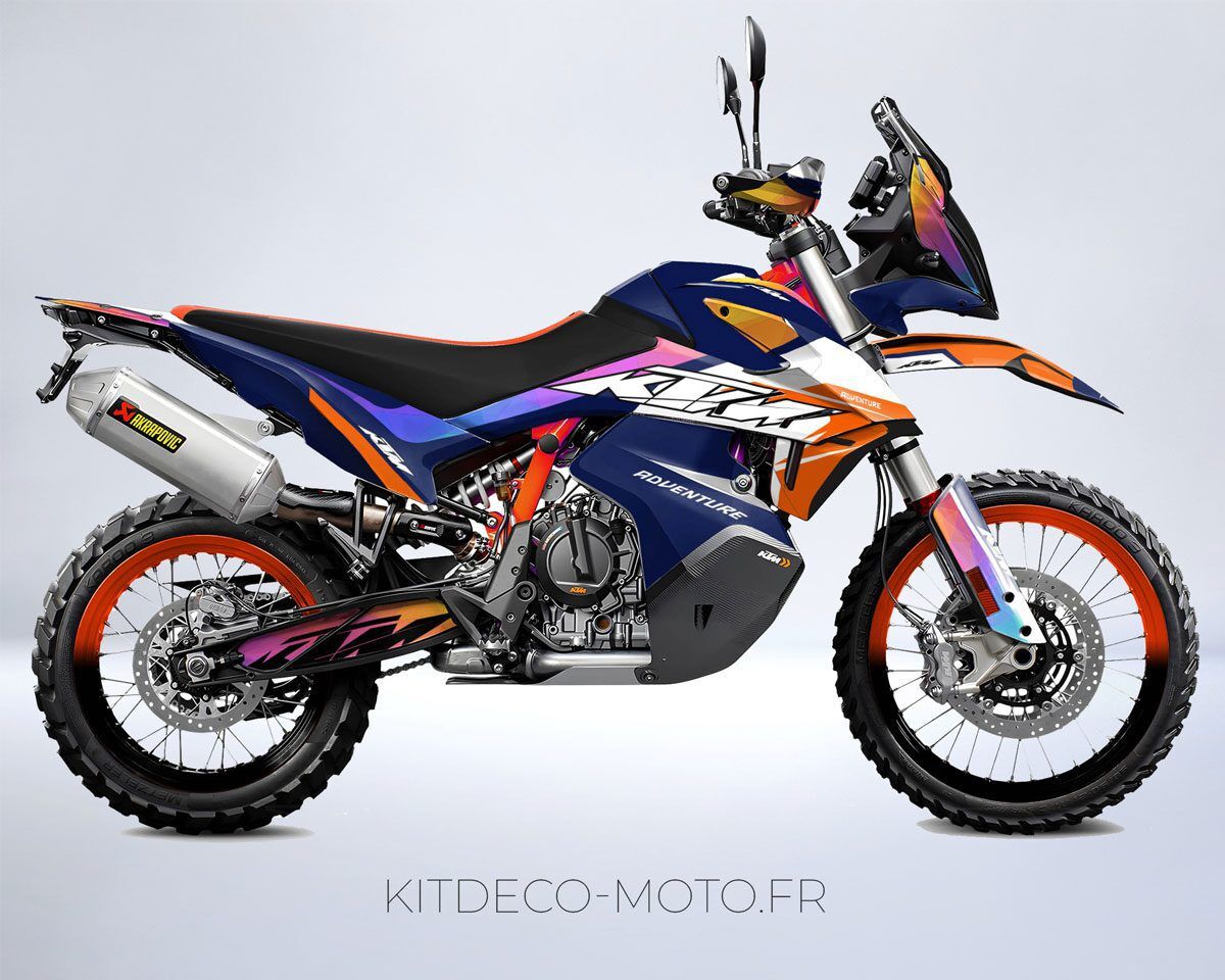 kit déco ktm 790 adventure r factory bleu
