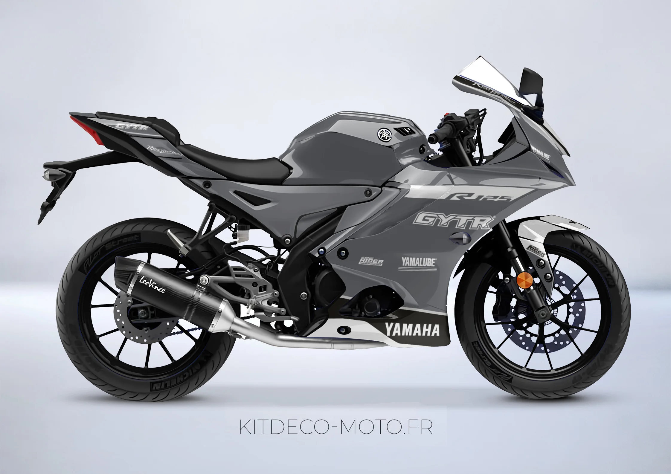 Yamaha YZF R-125 graphic kit - GYTR - Motorcycle Graphic Kit Shop