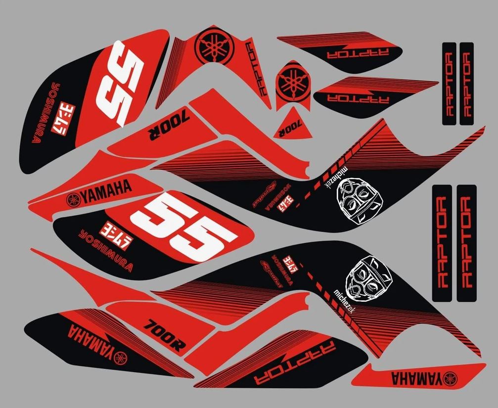 Kit Deco Raptor 700 Red