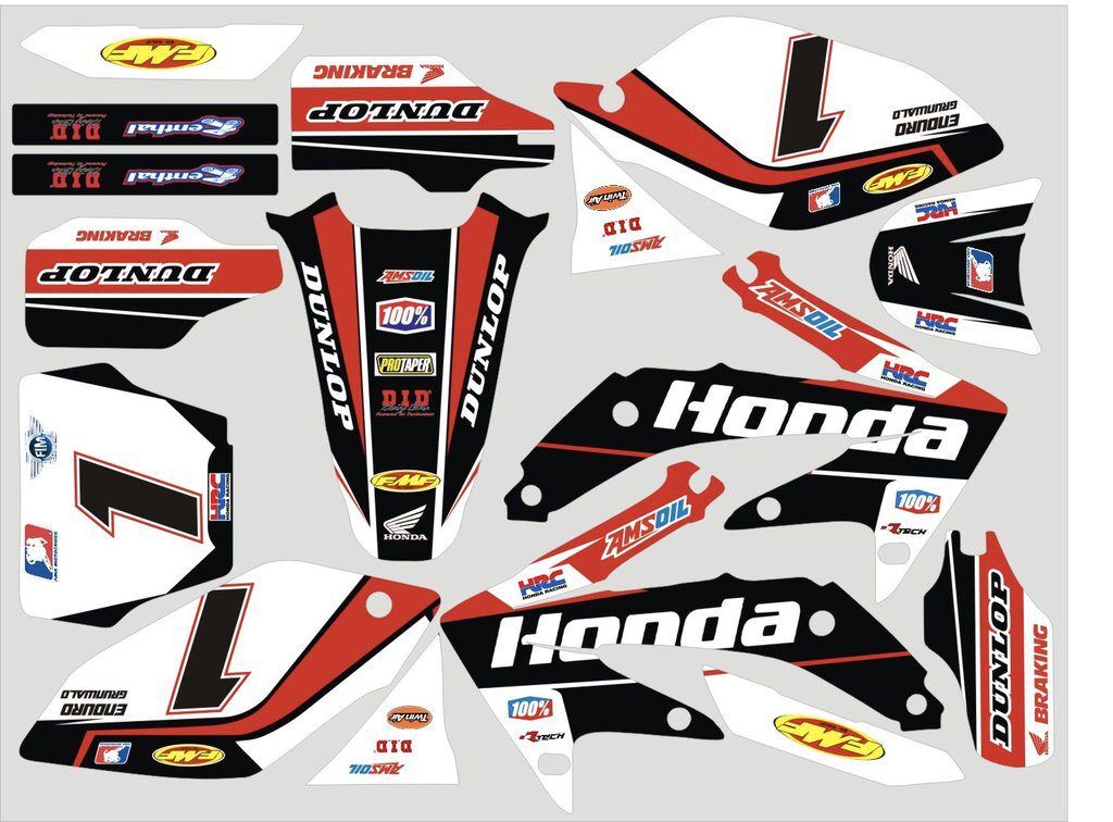 Kit DÉco Honda Crf 250 2006 2007 White