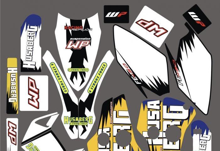 Kit DÉco Husaberg Fe450 2005 Jaune