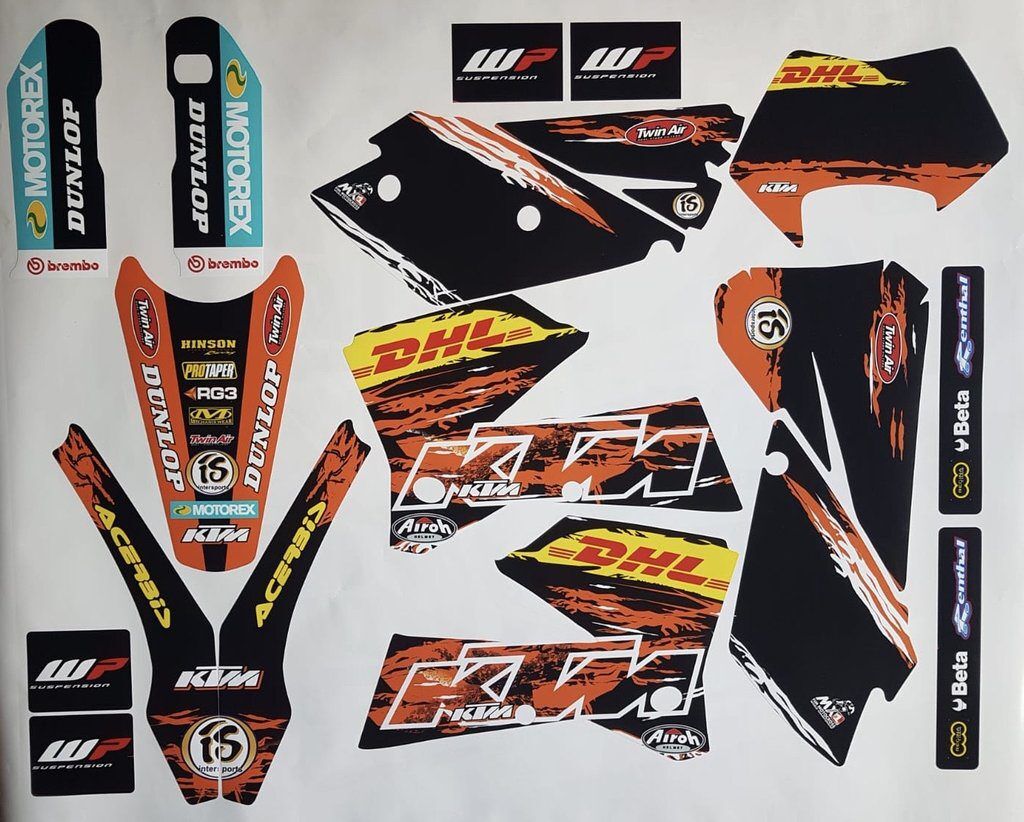 Kit DÉco Ktm Exc 2004 2007 Dhl #1