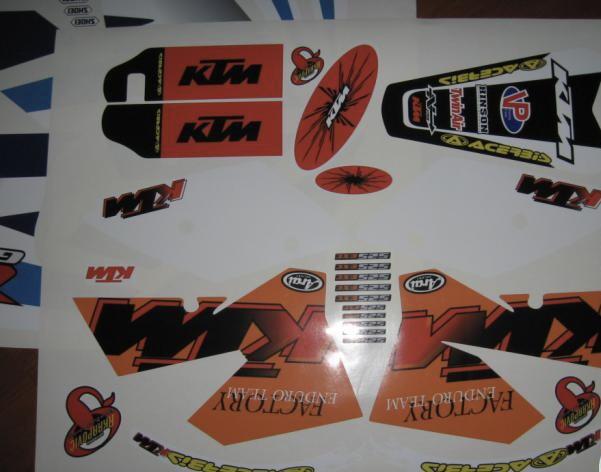 Kit DÉco Ktm Exc 2004 2007 Origine #1