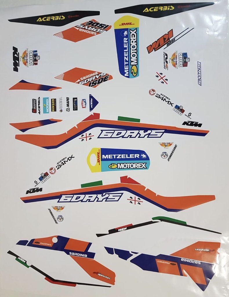 Kit DÉco Ktm Exc 2017 2019 6days