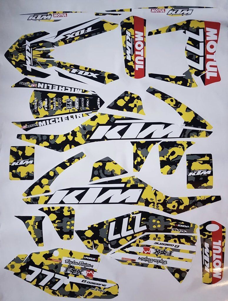 Kit DÉco Ktm Exc 2017 2019 Camo
