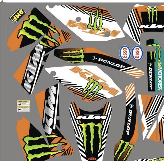 Kit DÉco Ktm Sx 2005 2006 Monster