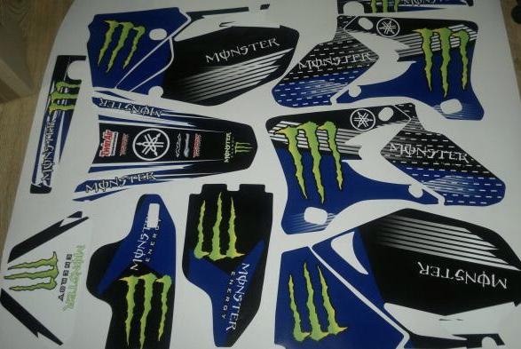Kit DÉco Yamaha Wr 250 450 2003 2006 Blue Monster