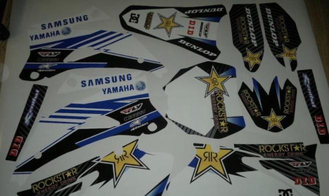 Kit DÉco Yamaha Wrf 250 450 2007 2011 Rockstar
