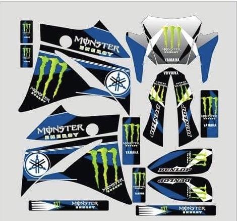 Kit DÉco Yamaha Xt 660 Avant 2006 Blue Monster