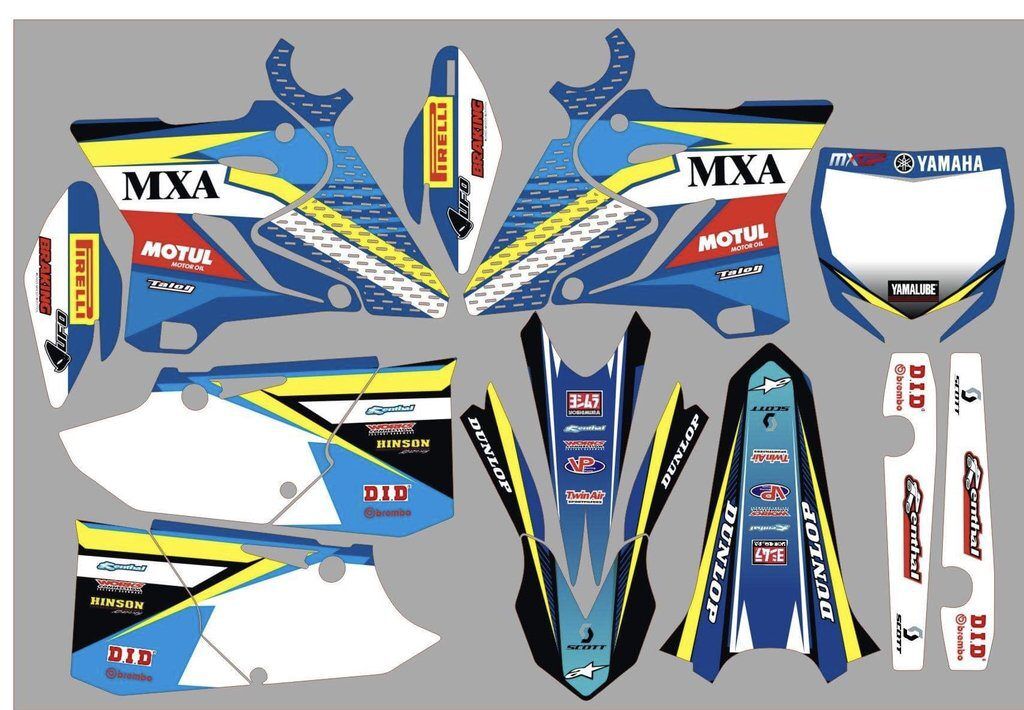 Kit DÉco Yamaha Yz 125 250 2015 2016 Mxa