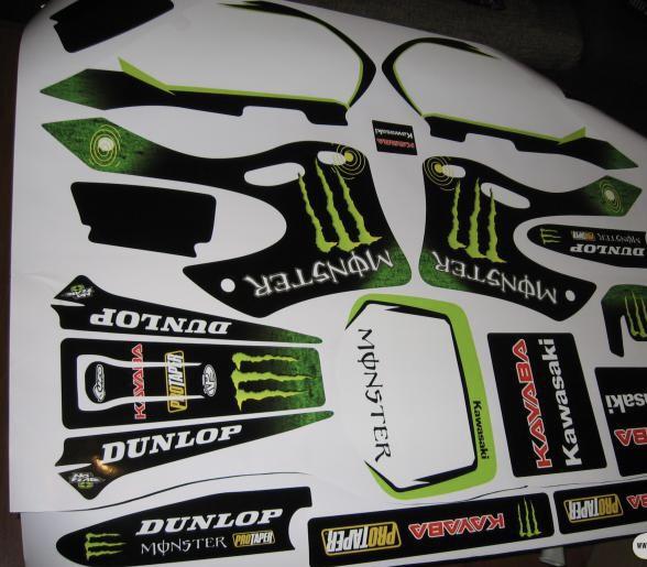 Kit Deco Kawasaki Kx 125 250 1999 2002 Monster