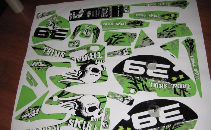 Kit Deco Kawasaki Kx 125 250 1999 2002 Tribal Skunk