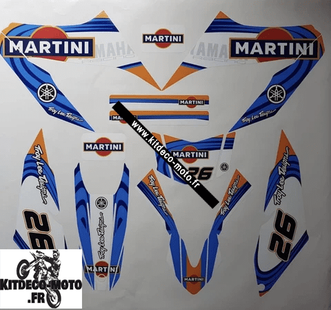 Kit Déco Deco Yamaha 125 Wr Wrx Wrr Martini