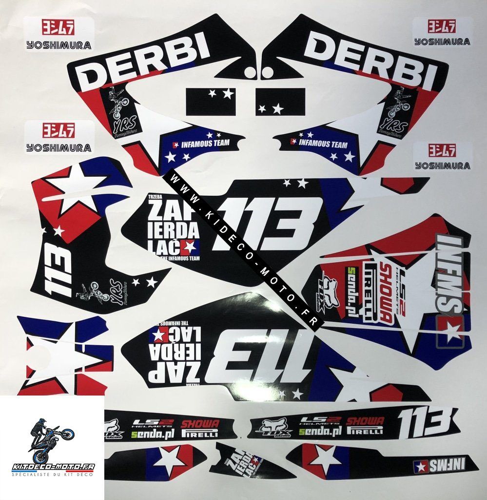 Kit DÉco Derbi Xtreme Xrace Avant 2011 STAR