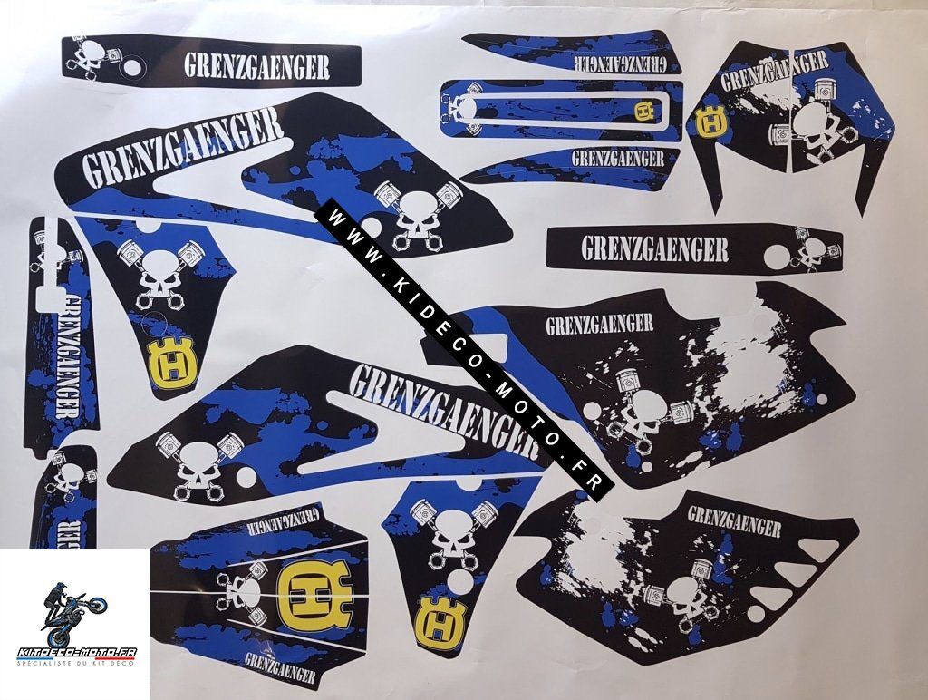 Kit DÉco Husqvarna 610 Sm 2009 : 630 Smr Blue