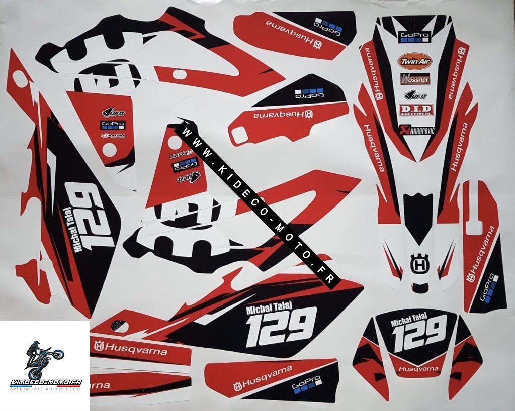 Kit DÉco Husqvarna Sms : Wr : Cr : Te : 450 510 Sm 2006 2013 Factory #3
