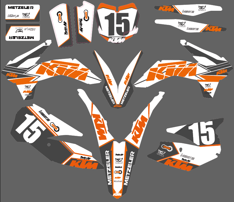 Maquette Ktm 450 Smr Blanche Orange