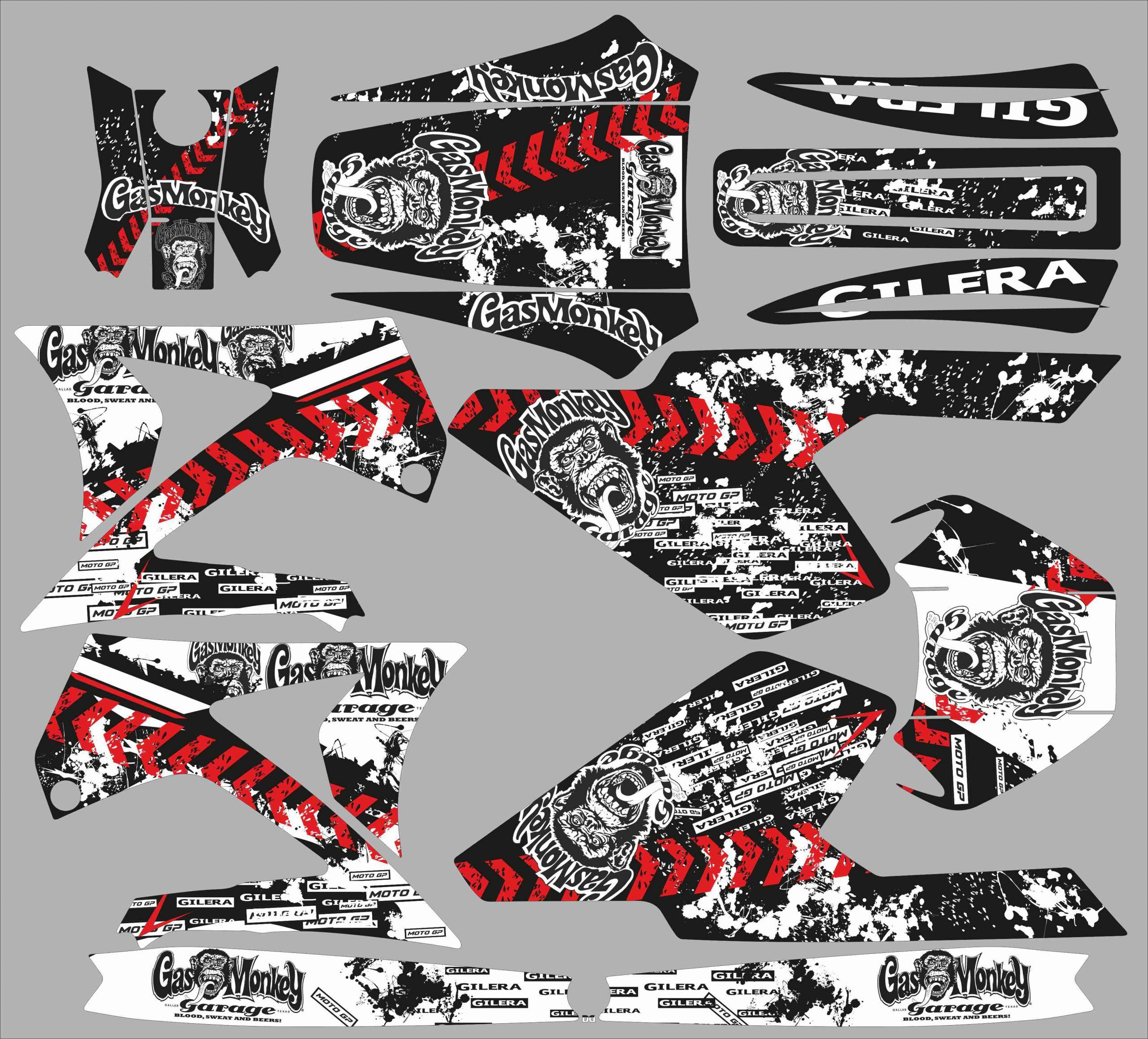 kit déco gilera rcr avant 2011 black