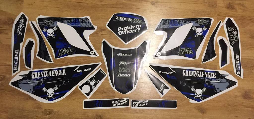 Kit Deco Derbi Drd Racing Blue Gg