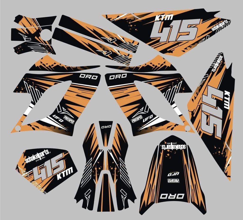 Kit Deco Derbi Drd Racing Orange Line