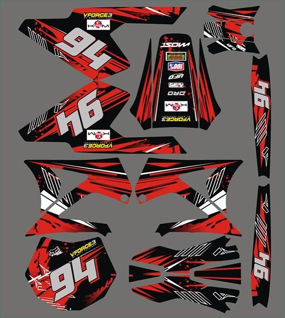 Kit Deco Gilera Rcr Red