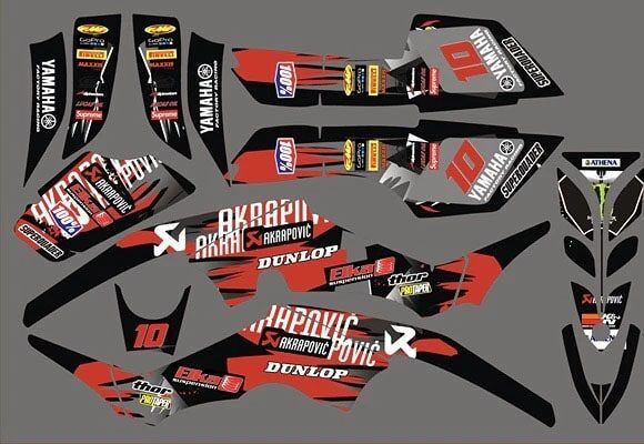 Kit Deco Quad Yamaha 350 Red