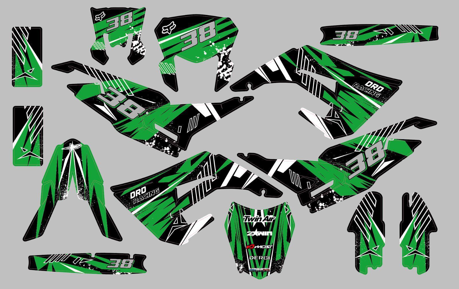 derbi 50 2018 2019 2020 green line