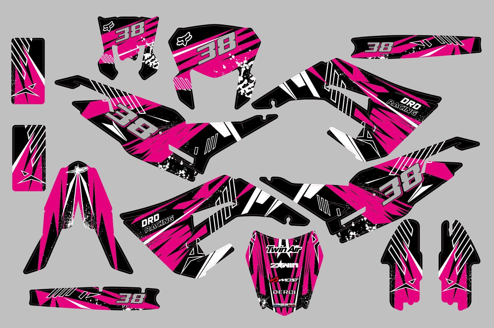 derbi 50 2018 2019 2020 pink line