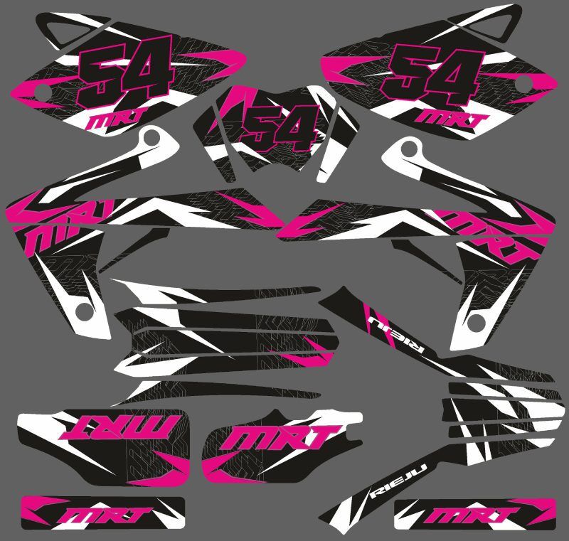 kit deco rieju 50 mrt rose blanc