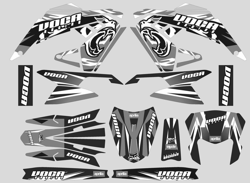 kit deco aprilia sx voca gris