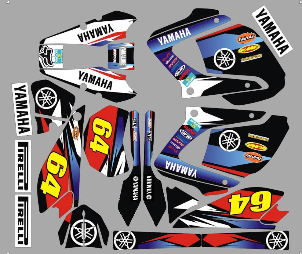 kit deco yamaha 125 dtx color