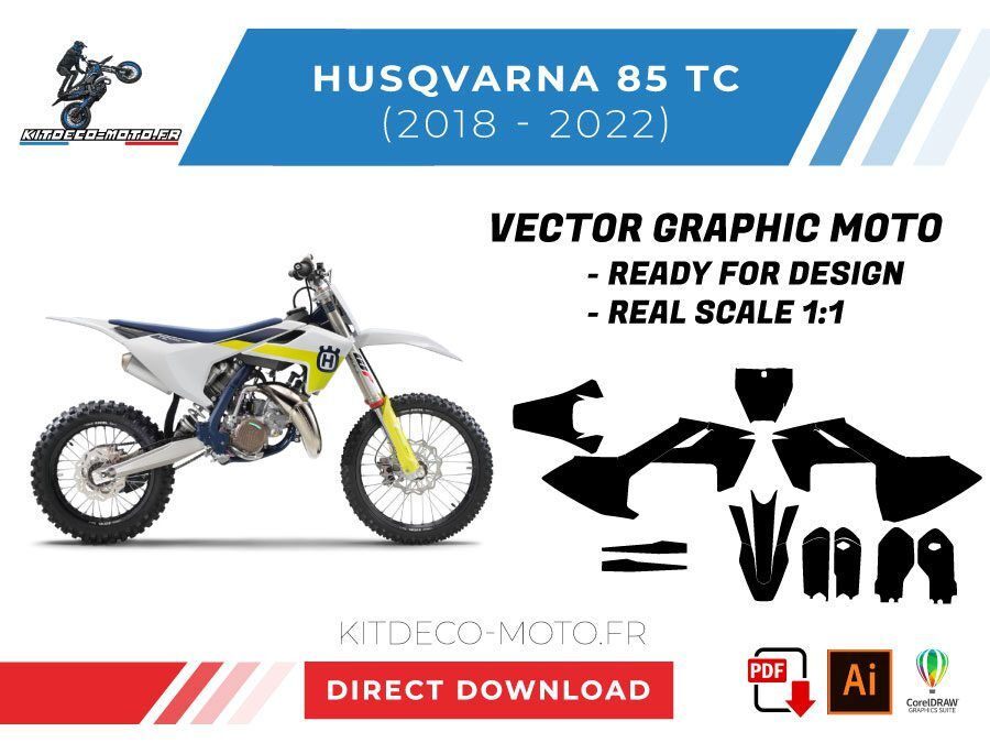 template vector husqvarna 85 tc 2018 2022