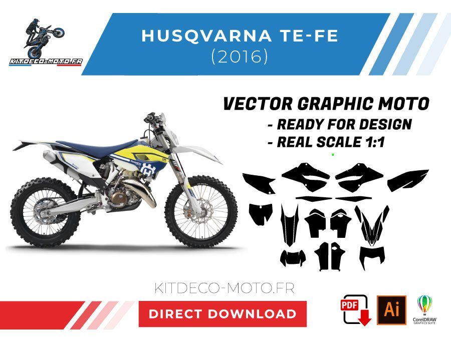 template vector husqvarna te 2016