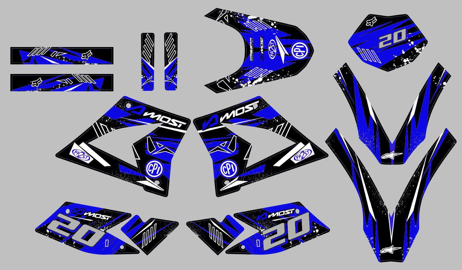 kit déco cpi 50 – factory bleu (après 2007)