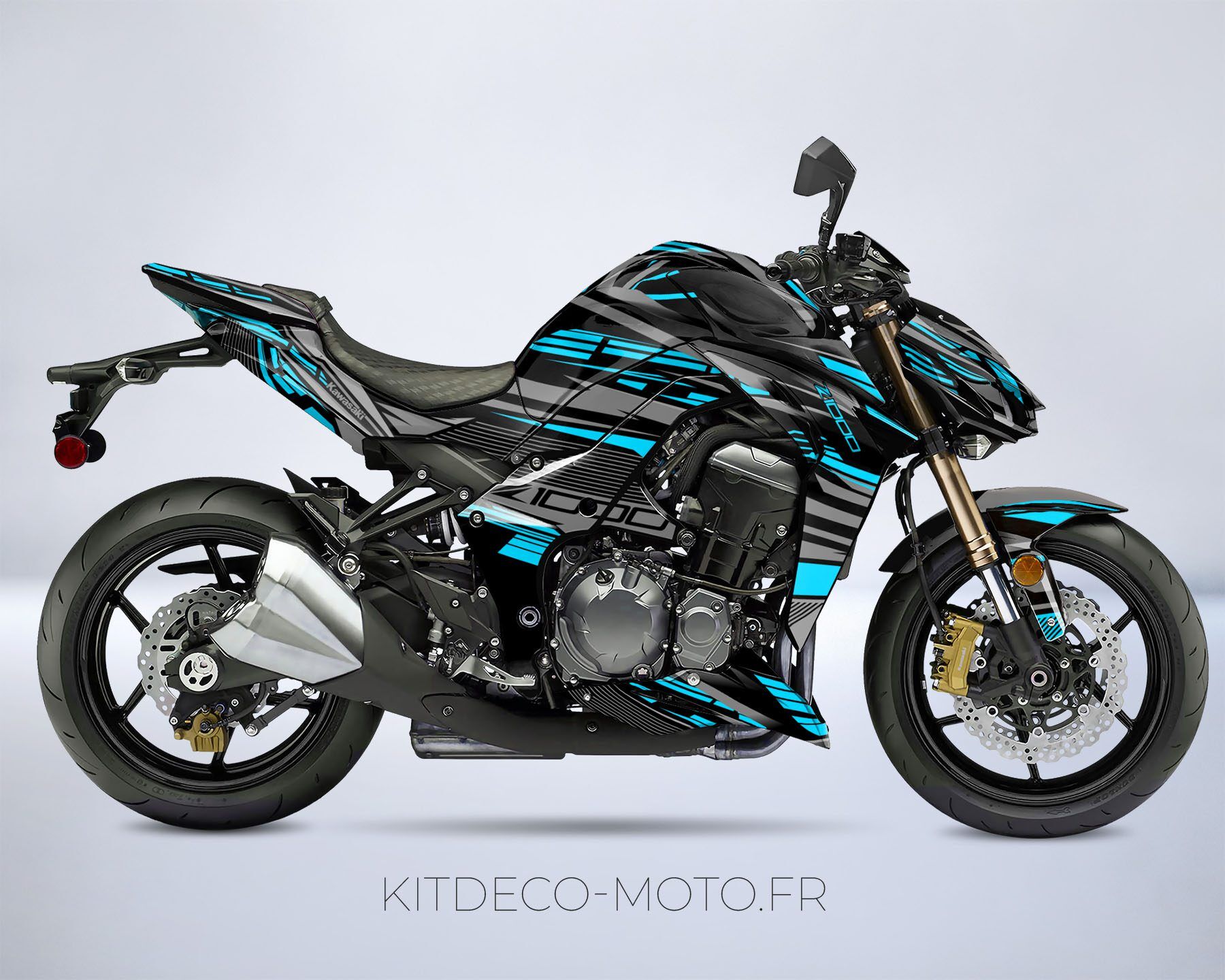 kit deco kawasaki z1000 dark cyan