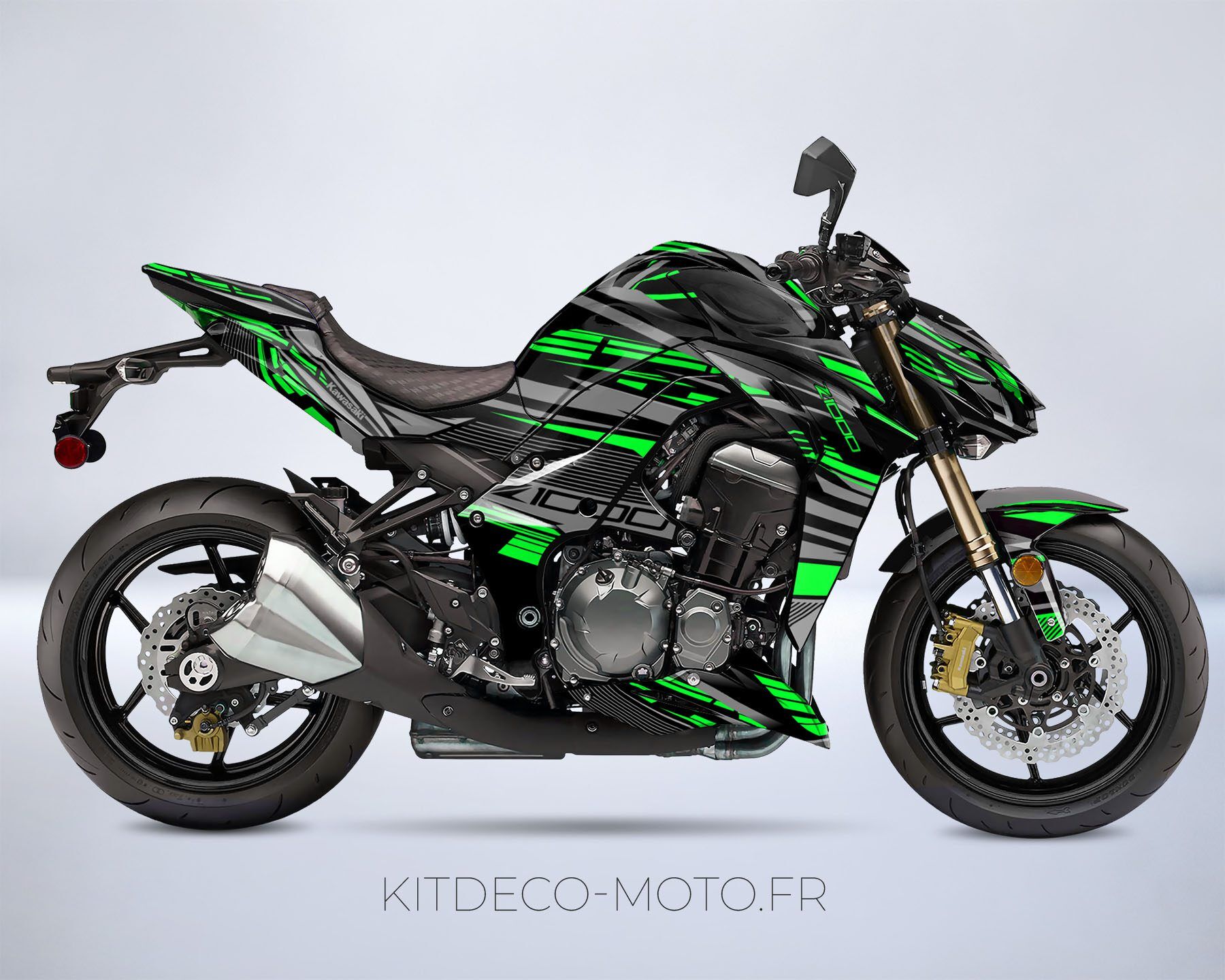 kit deco kawasaki z1000 dark vert
