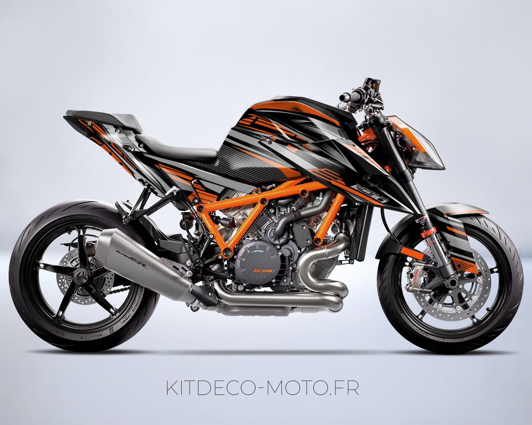 kit deco ktm 1290 superduke dark orange mockup