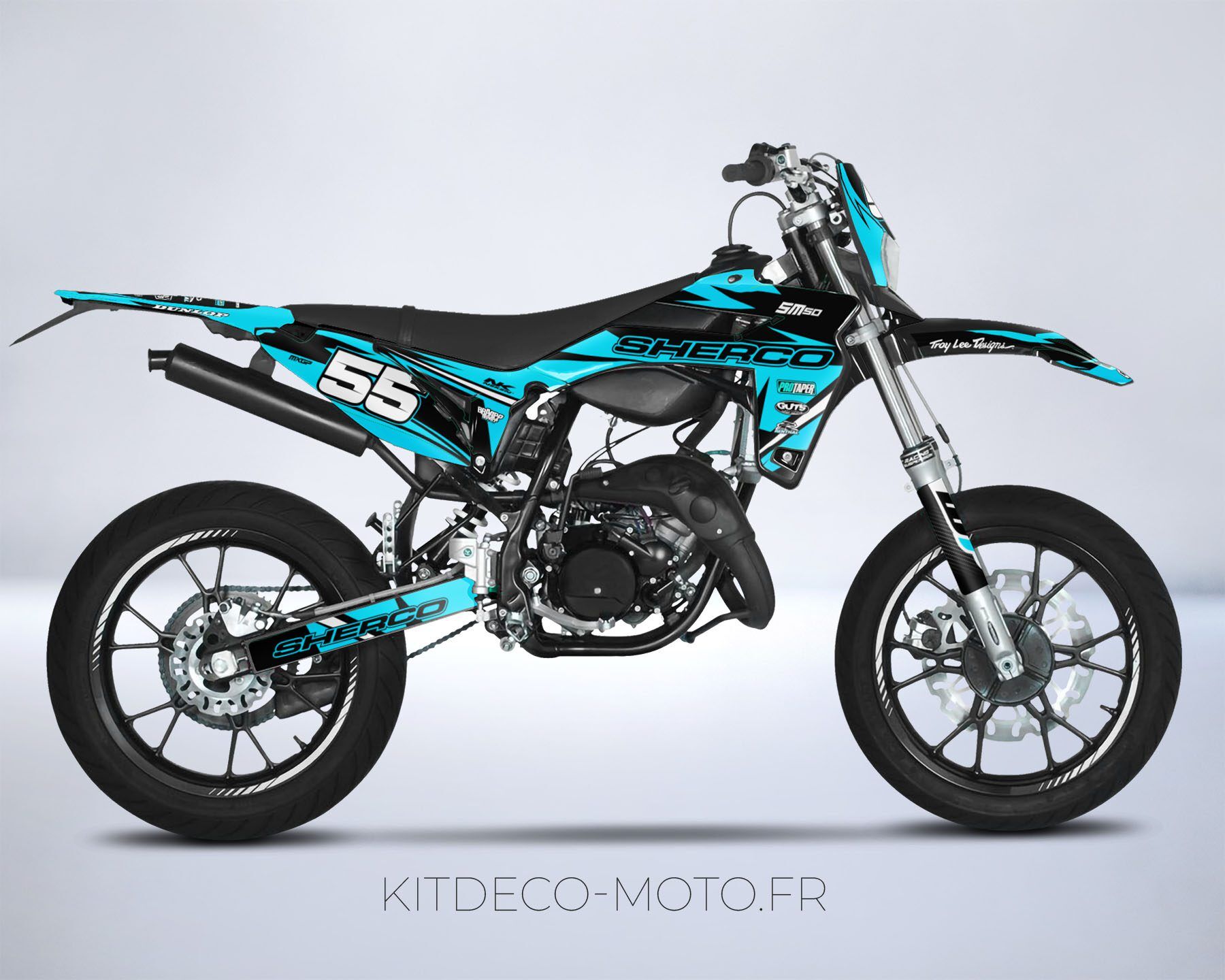 kit deco sherco 50 craft cyan