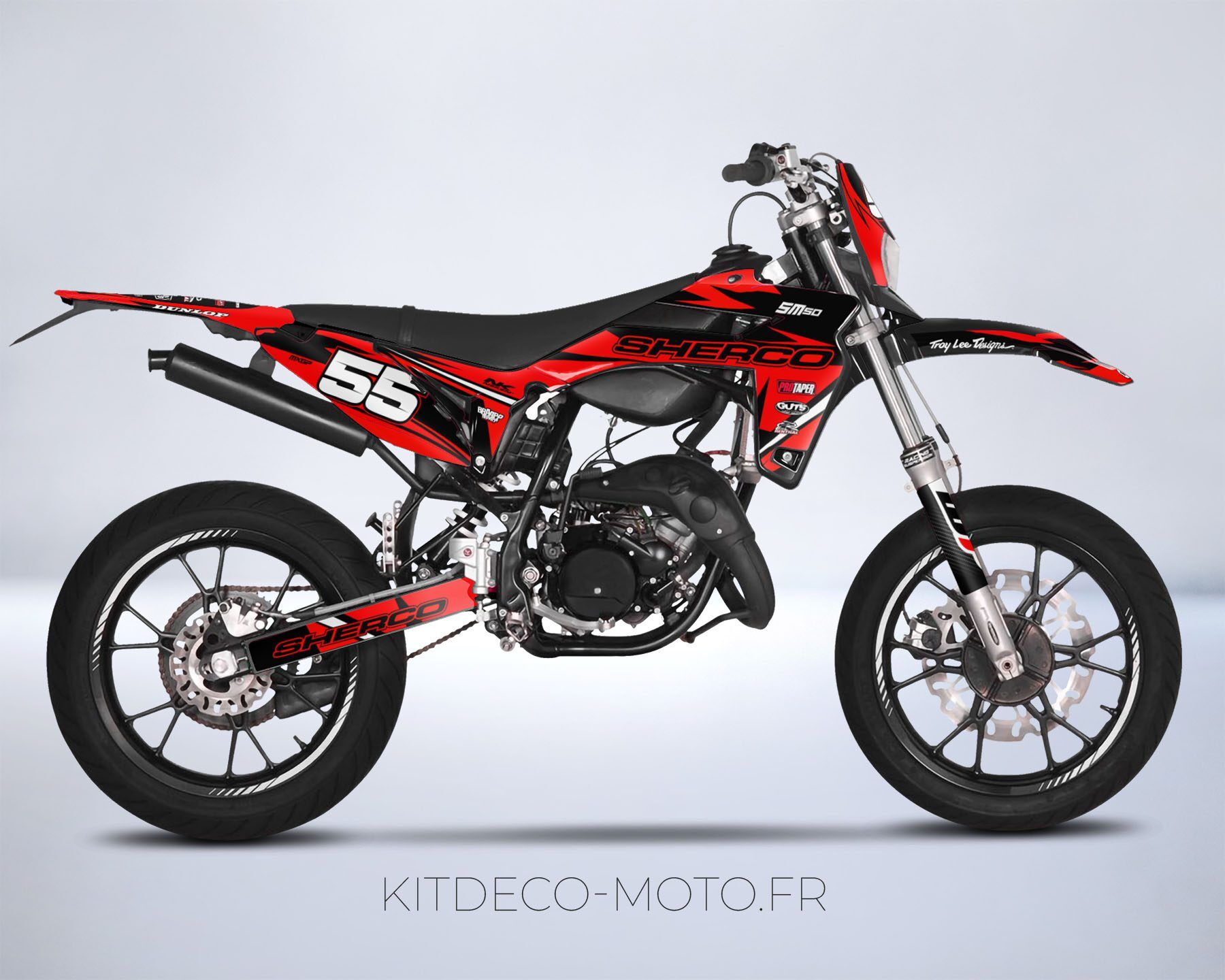 kit deco sherco 50 craft rouge