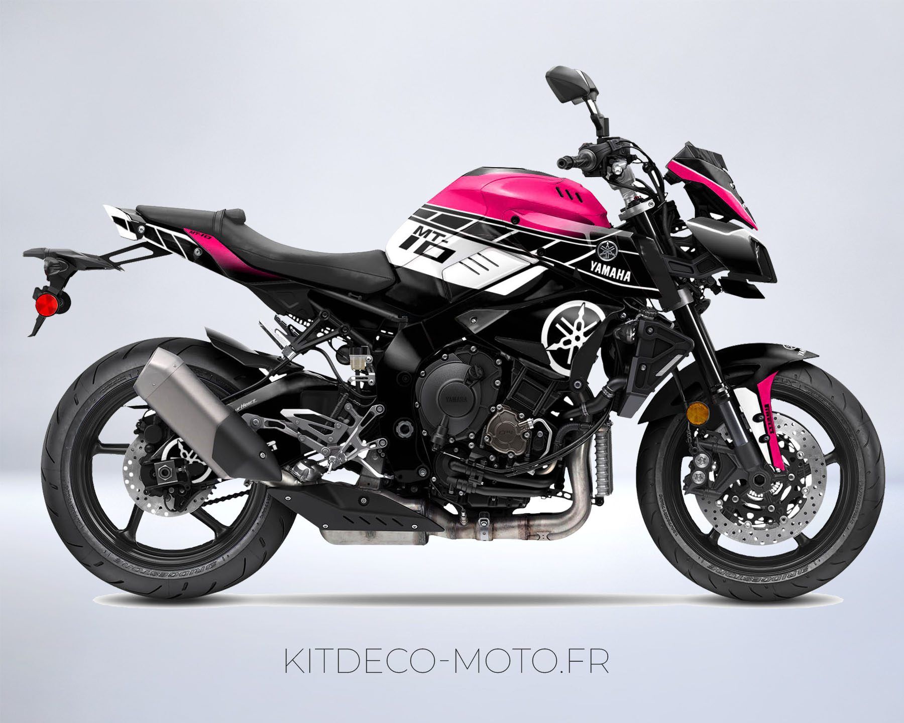 kit déco yamaha mt 10 anniversaire rose