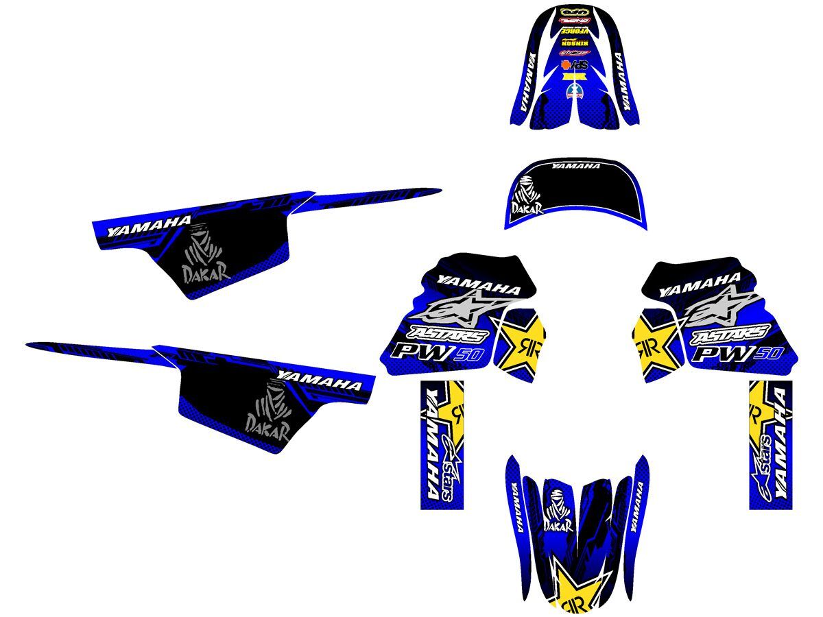 kit deco yamaha piwi pw 50 rockstar