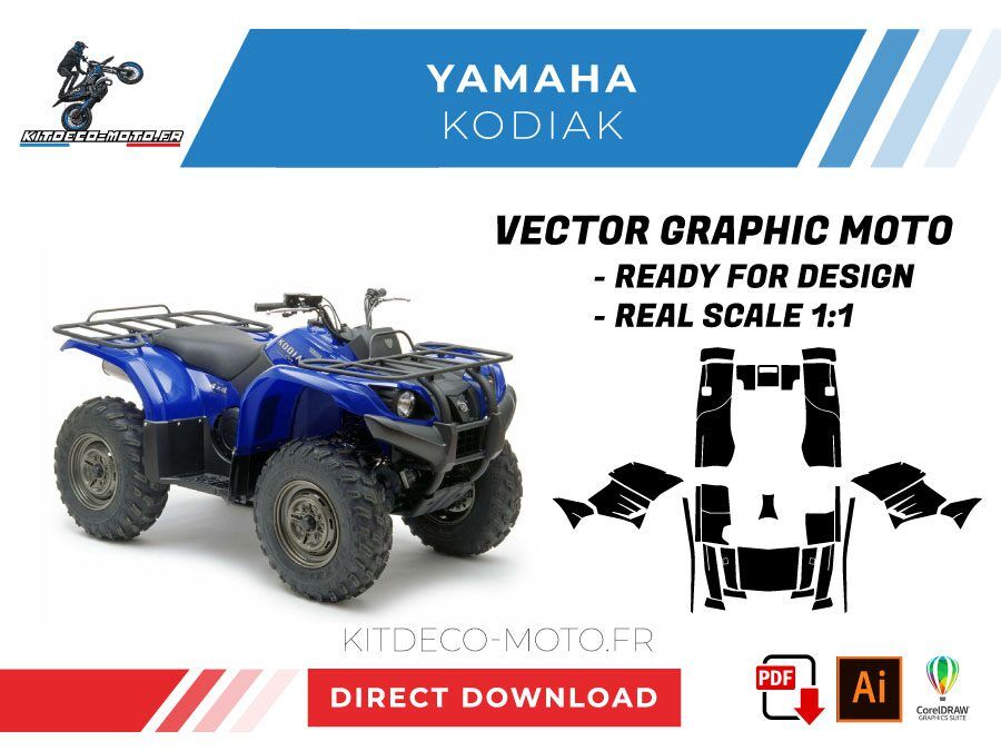 template vector yamaha kodiak