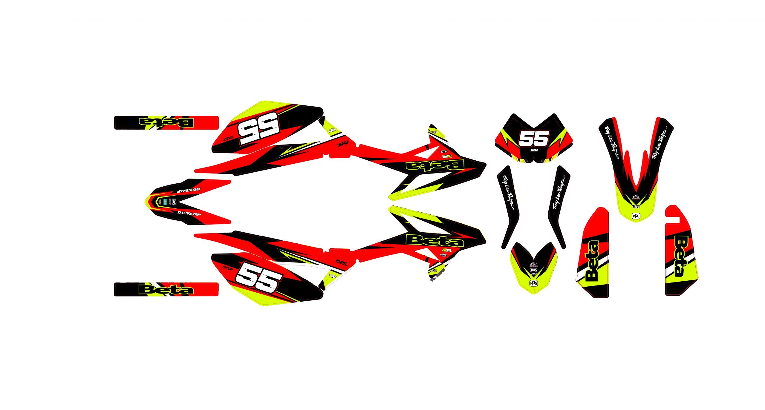 kit déco beta 50 – racing rose – 2011 2020