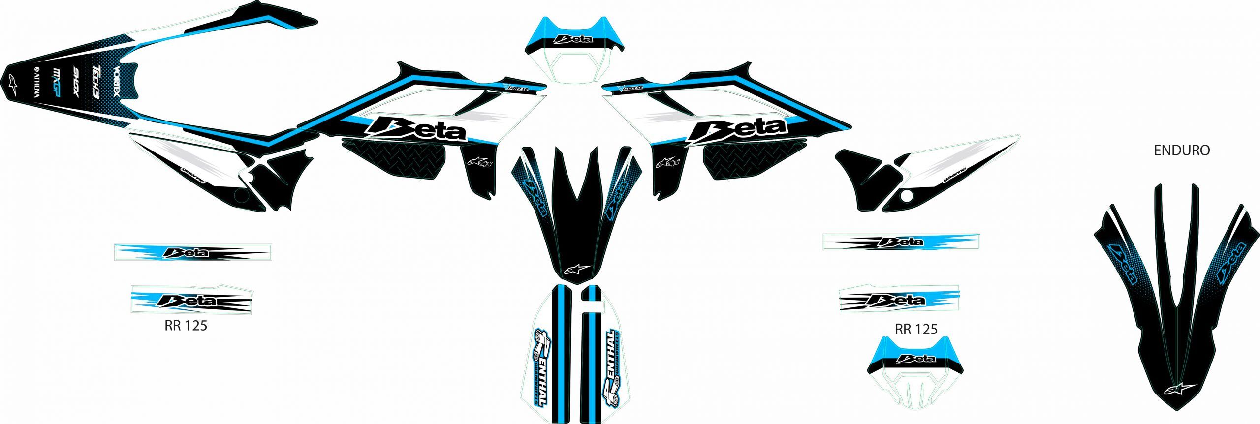 kit déco beta 50 (2021 2022) – racing cyan