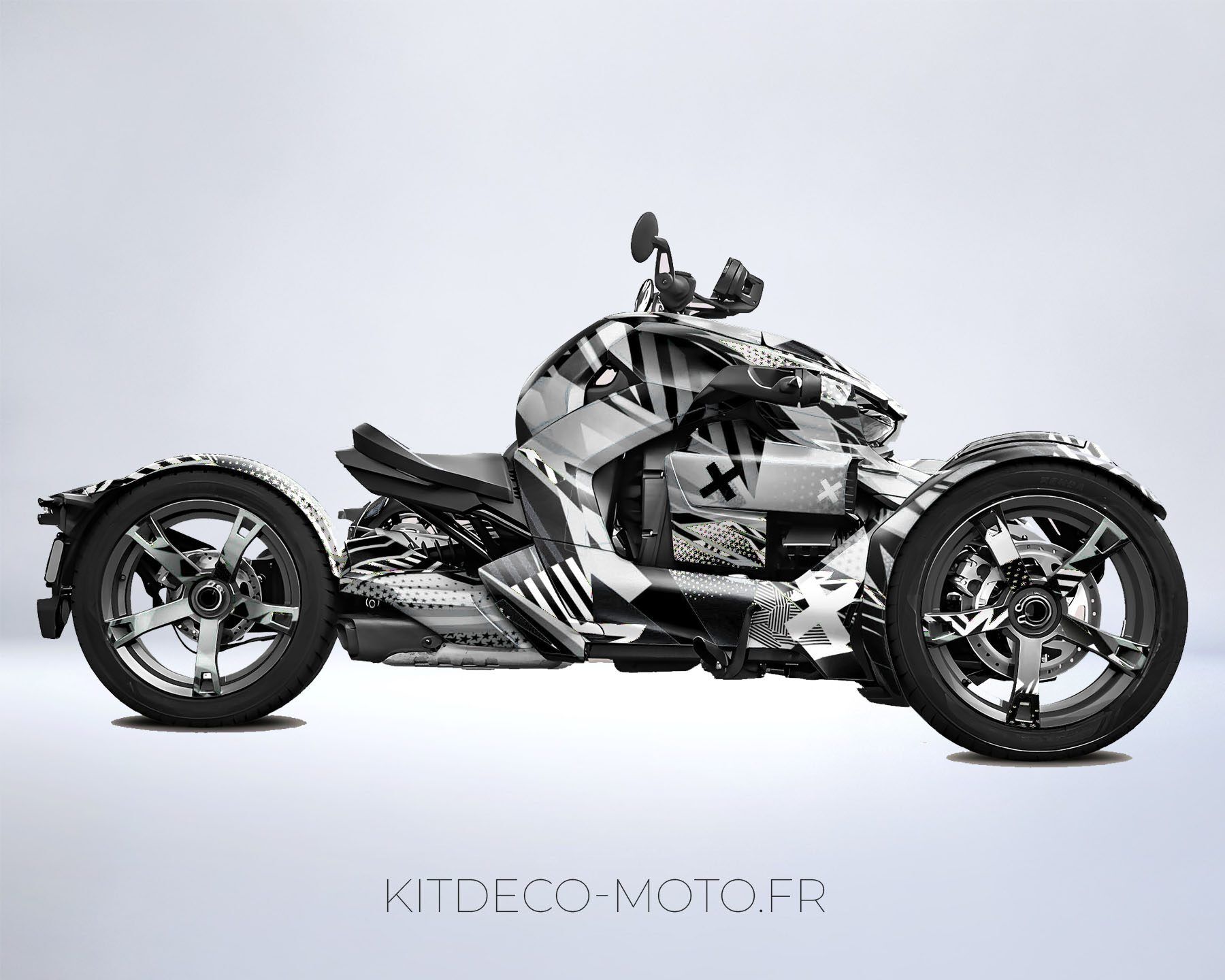 kit déco can am ryker color blanc