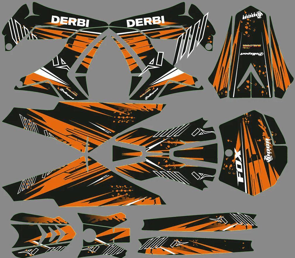 kit déco derbi 50 carénage tnt