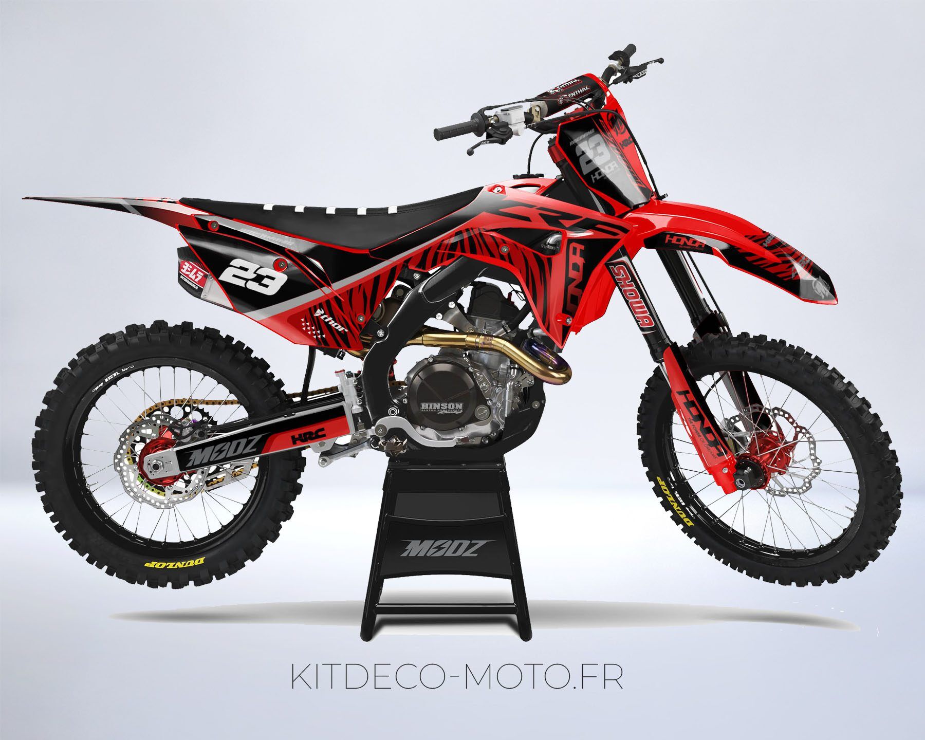 kit déco honda 450 crf (2017 2020) grass rouge