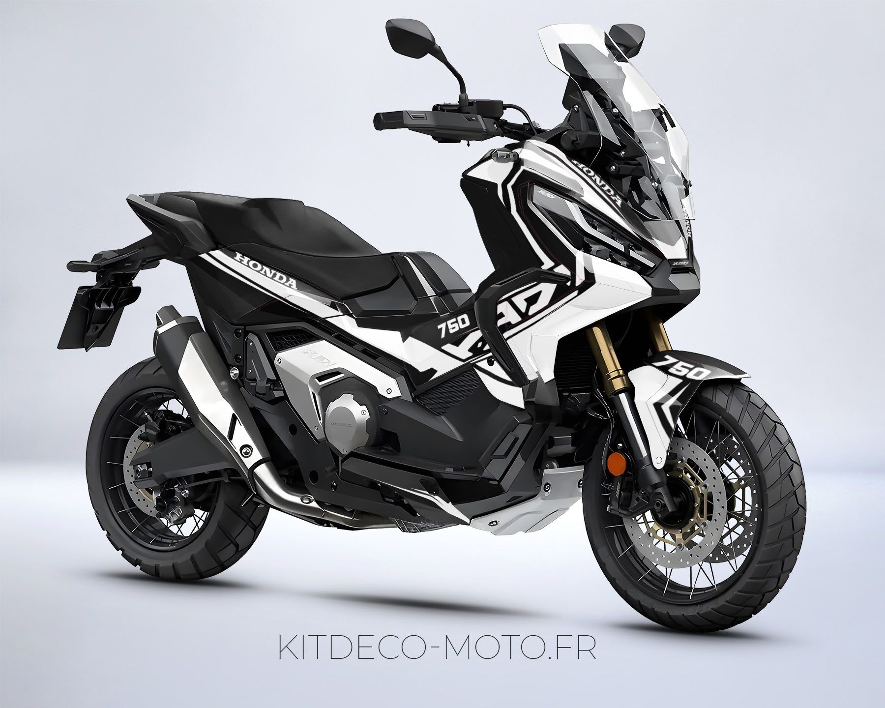 kit déco honda x adv 750 – factory blanc