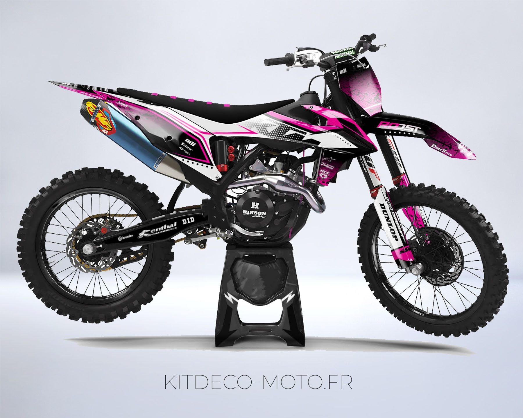 kit déco ktm sx / sxf (2019 2022) splash rose